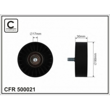 500021 CAFFARO Паразитный / ведущий ролик, поликлиновой ремень