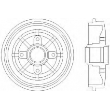 61249 PAGID Тормозной барабан