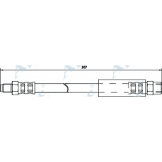 HOS3414 APEC Тормозной шланг