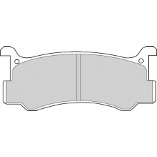 FD6347A NECTO Комплект тормозных колодок, дисковый тормоз