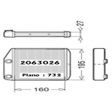 2063026 ORDONEZ Теплообменник, отопление салона