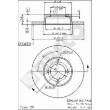 BS 7341 BRECO Тормозной диск