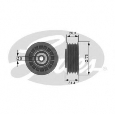 T38092 GATES Паразитный / ведущий ролик, поликлиновой ремень
