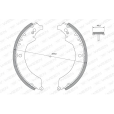 152-2317 WEEN Комплект тормозных колодок