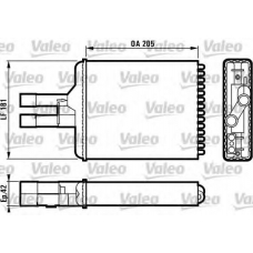 812117 VALEO Теплообменник, отопление салона