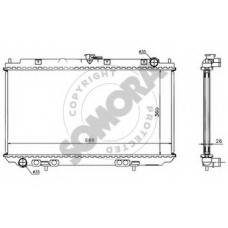 193442 SOMORA Радиатор, охлаждение двигателя