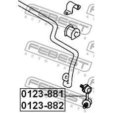 0123-882 FEBEST Тяга / стойка, стабилизатор