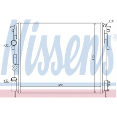 638081 NISSENS Радиатор, охлаждение двигателя