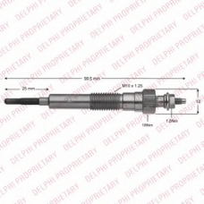 HDS430 DELPHI Свеча накаливания