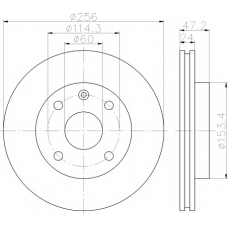 8DD 355 111-361 HELLA PAGID Тормозной диск