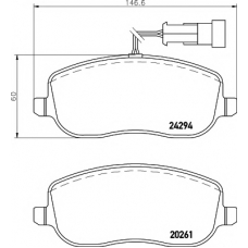 8DB 355 006-761 HELLA PAGID Комплект тормозных колодок, дисковый тормоз