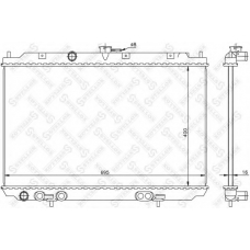 10-26721-SX STELLOX Радиатор, охлаждение двигателя