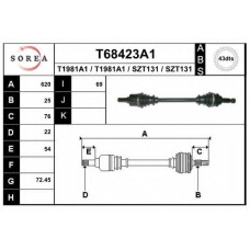 T68423A1 EAI Приводной вал