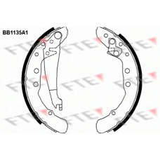 BB1135A1 FTE Комплект тормозных колодок