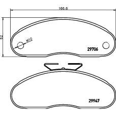 8DB 355 005-321 HELLA PAGID Комплект тормозных колодок, дисковый тормоз