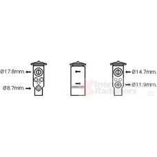 47001076 VAN WEZEL Расширительный клапан, кондиционер