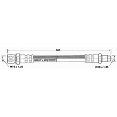 FBH6088 FIRST LINE Тормозной шланг