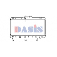 210380N AKS DASIS Радиатор, охлаждение двигателя