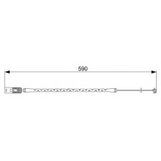 WI0586 BREMSI Сигнализатор, износ тормозных колодок