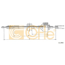 11.2963 COFLE Трос, управление сцеплением