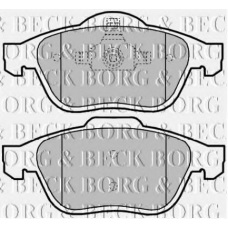 BBP2016 BORG & BECK Комплект тормозных колодок, дисковый тормоз