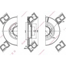 BD1560 DJ PARTS Тормозной диск