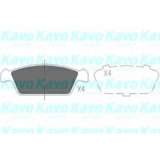 KBP-8515 KAVO PARTS Комплект тормозных колодок, дисковый тормоз