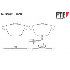 BL1838A2 FTE Комплект тормозных колодок, дисковый тормоз
