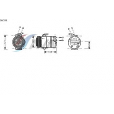 OLK318 AVA Компрессор, кондиционер