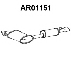 AR01151 VENEPORTE Глушитель выхлопных газов конечный