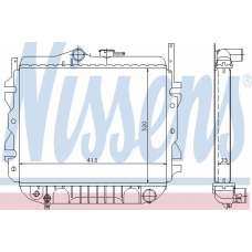 62292 NISSENS Радиатор, охлаждение двигателя
