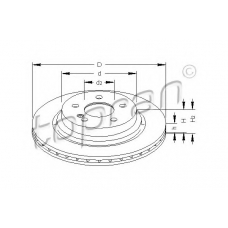 401 902 TOPRAN Тормозной диск