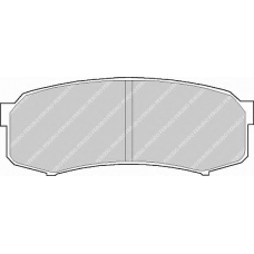 FSL1021 FERODO Комплект тормозных колодок, дисковый тормоз