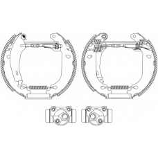 8DB 355 003-901 HELLA Комплект тормозных колодок