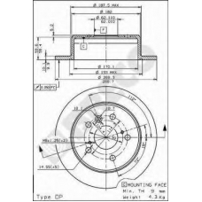 BS 7488 BRECO Тормозной диск