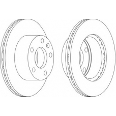 DDF1640-1 FERODO Тормозной диск