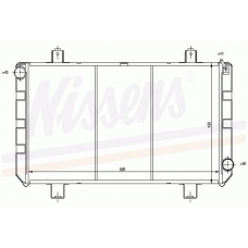 62371 NISSENS Радиатор, охлаждение двигателя