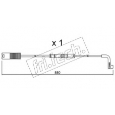 SU.207 fri.tech. Сигнализатор, износ тормозных колодок