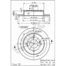 BS 7467 BRECO Тормозной диск