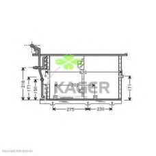 94-6279 KAGER Конденсатор, кондиционер