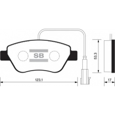 FBP1201 FI.BA Комплект тормозных колодок, дисковый тормоз