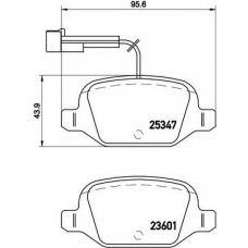 P 23 146 BREMBO Комплект тормозных колодок, дисковый тормоз