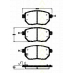 8110 68178 TRISCAN Комплект тормозных колодок, дисковый тормоз