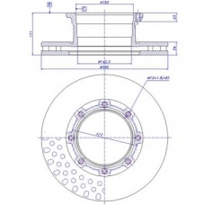 150.280 CAR Тормозной диск