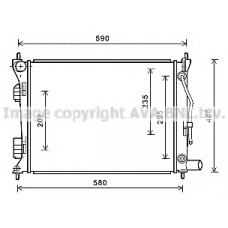 HYA2276 AVA Радиатор, охлаждение двигателя