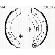 8100 11544 TRIDON Brake shoes