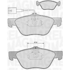 363916060103 MAGNETI MARELLI Комплект тормозных колодок, дисковый тормоз