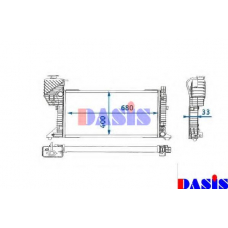 134950N AKS DASIS Радиатор, охлаждение двигателя