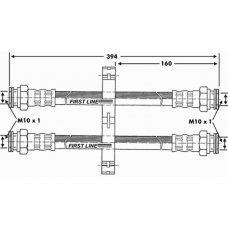 FBH6961 FIRST LINE Тормозной шланг