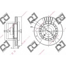 BD1396 DJ PARTS Тормозной диск